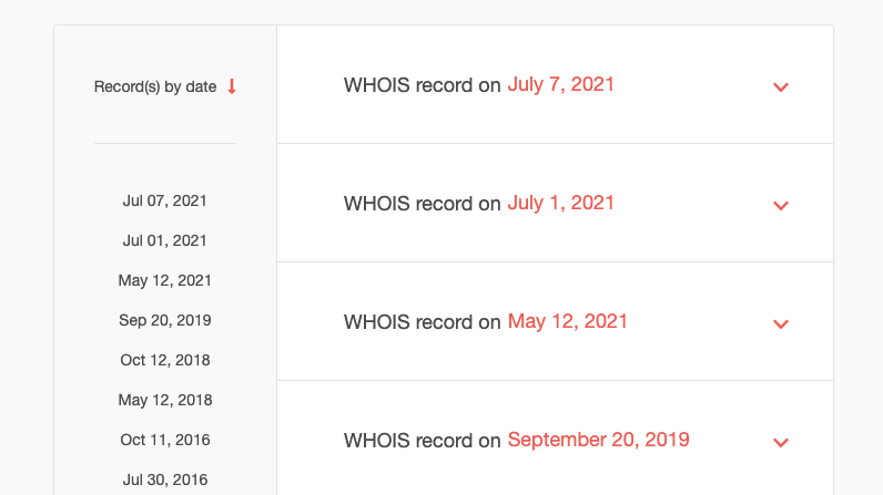 WHOIS Record Information